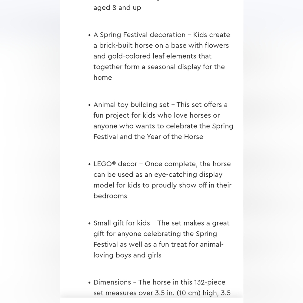 NIB LEGO Year of the Horse Set - Picture 7 of 7